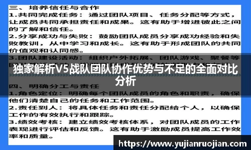 独家解析V5战队团队协作优势与不足的全面对比分析